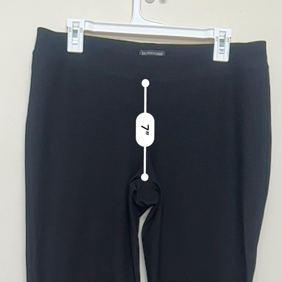 Eileen Fisher Slim Ankle Pants Size Medium - Black - Picture 7 of 10